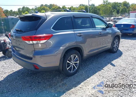 2018 Toyota Highlander Xle from USA, damaged, VIN 5TDJZRFH1JS547160